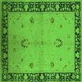thumbnail image 1 of Ahgly Company Indoor Square Oriental Green Industrial Area Rugs, 4' Square, 1 of 4