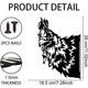 thumbnail image 2 of Decoración artística de jardín de metal con forma de pollo, estacas decorativas de hierro con forma de animal, silueta de cabeza de gallo negra distintiva, decoración para valla exterior, arte de, 2 of 8