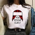 thumbnail image 2 of Camiseta con estampado de árbol de Navidad para mujer, ropa femenina de cuello redondo, Top de Modal de manga corta, regalo de Feliz Navidad, 2 of 5
