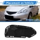 thumbnail image 3 of Parrilla de luz antiniebla frontal izquierda No.71108T5HH50 cubiertas de luz antiniebla para parachoques delantero para Honda Fit 2018-2019 ABS negro 1 Pc, 3 of 6