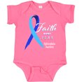 thumbnail image 3 of Inktastic Faith over Fear Hydrocephalus Awareness with Blue Ribbon Boys or Girls Baby Bodysuit, 3 of 5