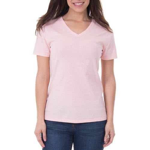 Faded glory women's essential short sleeve v neck t best sale shirt