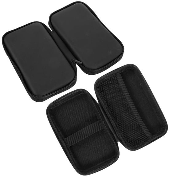 unbranded 2 Pcs Sanitary Napkin Storage Bag Tampon Holder Travel Black