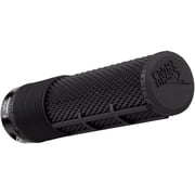 DMR DeathGrip Flangeless Grips - Thin, Lock-On, Black