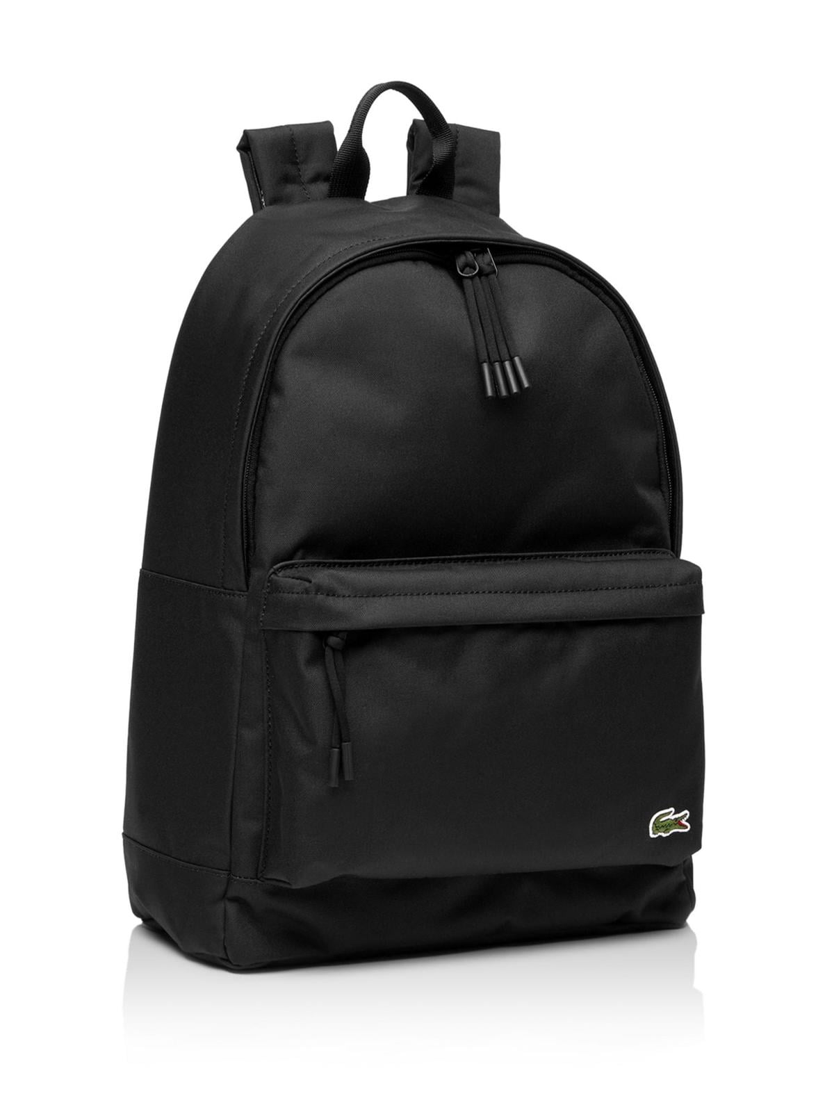 LACOSTE Men's Back Mesh Padding Top Handle Solid Embroidered Double Flat Strap Backpack - Walmart.com