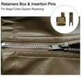 thumbnail image 4 of 25Sets Zipper Repair Kits, #10 Retainers Box & Insertion Pins, Metal Latch Sliders for Bags Coats, Bronze Tone, 4 of 6