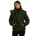 thumbnail image 5 of Wantdo Women's Winter Jacket Quilted Winter Puffer Coat Warm Jacket with Hood Army Green M, 5 of 8