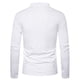 thumbnail image 4 of Camiseta de manga larga con cuello en V profundo para hombre, blusa informal con botones Pompotops  oipoqjl29872, 4 of 8