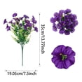 thumbnail image 3 of Vibrant 10-Bundle Artificial Flowers: Lifelike Morning Glory & Eucalyptus Decor, 3 of 8