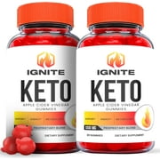 (2 Pack) Ignite Keto ACV Gummies - Apple Cider Vinegar Supplement for Weight Loss - Energy & Focus Boosting Dietary Supplements for Weight Management & Metabolism - Fat Burn - 120 Gummies