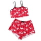 thumbnail image 1 of Nuevas mujeres Sexy Navidad estampado tirantes Top pijama camisola pantalones cortos copo de nieve ropa de hogar conjunto de dos piezas ropa de dormir para mujer, 1 of 4