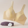 thumbnail image 3 of Amidoa Womens Bras Nursing T-Shirt Yellow Front Closure No Wire Bra Brasiers Women 44, 3 of 3