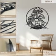 thumbnail image 2 of Violaura Mushroom Metal Wall Art - Easy to Install Hanging Perfect for Home, Living Room Decor (36" x 36"), 2 of 8