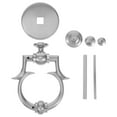 thumbnail image 1 of FUTUREORYY 1Set Silver Metal Door Knocker Replacement Kit European Style Secure Door Hardware, 1 of 8