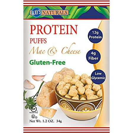(3 Pack) Kay's Naturals Protein Puffs - Mac and Cheese - 1.2 (Best Cheese Blend For Mac And Cheese)