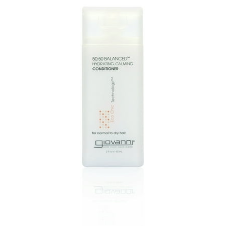 Giovanni 50:50 Balanced Conditioner Hydrating-Calming Formula for Every Day, 2 fl oz Travel Size