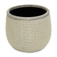 thumbnail image 5 of Cheungs 5743L Osanna Curved Beige Ceramic Pot - Large, 5 of 5