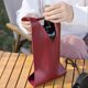 thumbnail image 2 of Pu Leather Wine Bag Wine Bottle Holder Champagne Hand Bag Gift Bag A, 2 of 5
