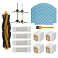 thumbnail image 1 of KDJ Replacement Parts Kit for Deebot N10/N10 PLUS Robot Vacuum - 18 Piece Set with Main Brush, Side Brushes, Filters, Mop Cloths, Dust Bags & Cleaning Tool, 1 of 10