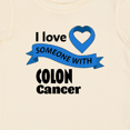 thumbnail image 4 of Inktastic I Love Someone with Colon Cancer Blue Heart Ribbon Boys or Girls Baby T-Shirt, 4 of 5