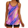 thumbnail image 2 of Women's Bathing Suits Swimsuits Tankini Sets for Two Piece Blouson Tank Top with Boyshorts 2026 Trendy, 2 of 7