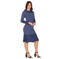 thumbnail image 6 of Womens Ribbed Knit Midi Dress, 6 of 10