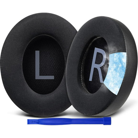 SOULWIT Cooling Gel Replacement Earpads for Bose 700 (NC700) Wireless Headphones, Ear Pads Cushions with Ice Silk Fabric, High-Density Noise Cancelling Foam, Added Thickness - Black