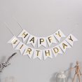 thumbnail image 3 of Banner de feliz cumpleaños azul Con letras doradas brillantes CHAO, 3 of 4