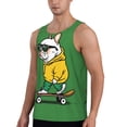 thumbnail image 2 of Fotbe Cool Skateboarding Bulldog Pattern Men's Quick Dry Workout Tank Top Gym Muscle Tee Fitness Bodybuilding Sleeveless T Shirt Breathable Workout Shirt-3X-Large, 2 of 9