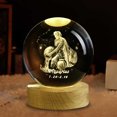 thumbnail image 3 of Bola De Cristal Bola 12 Constelación Cristal Creative Crystal Crafts 3D Grabado (Acuario), 3 of 5