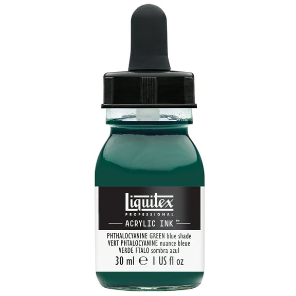 Liquitex Professional Acrylic Ink, 30ml Jar, Pthalo Green Blue Shade