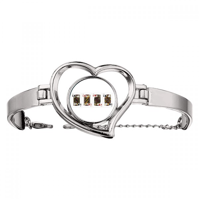 Patron de juego naipes fichas utensilios Pulsera pulsera de joyería en forma de corazón Unbranded M