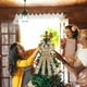 thumbnail image 1 of Lazo de cinta de terciopelo con borde recortado | Adorno para árbol de Navidad para decoración de cajas de regalo y bolsas | Accesorio festivo para fiestas en el hogar y bodas, 1 of 6