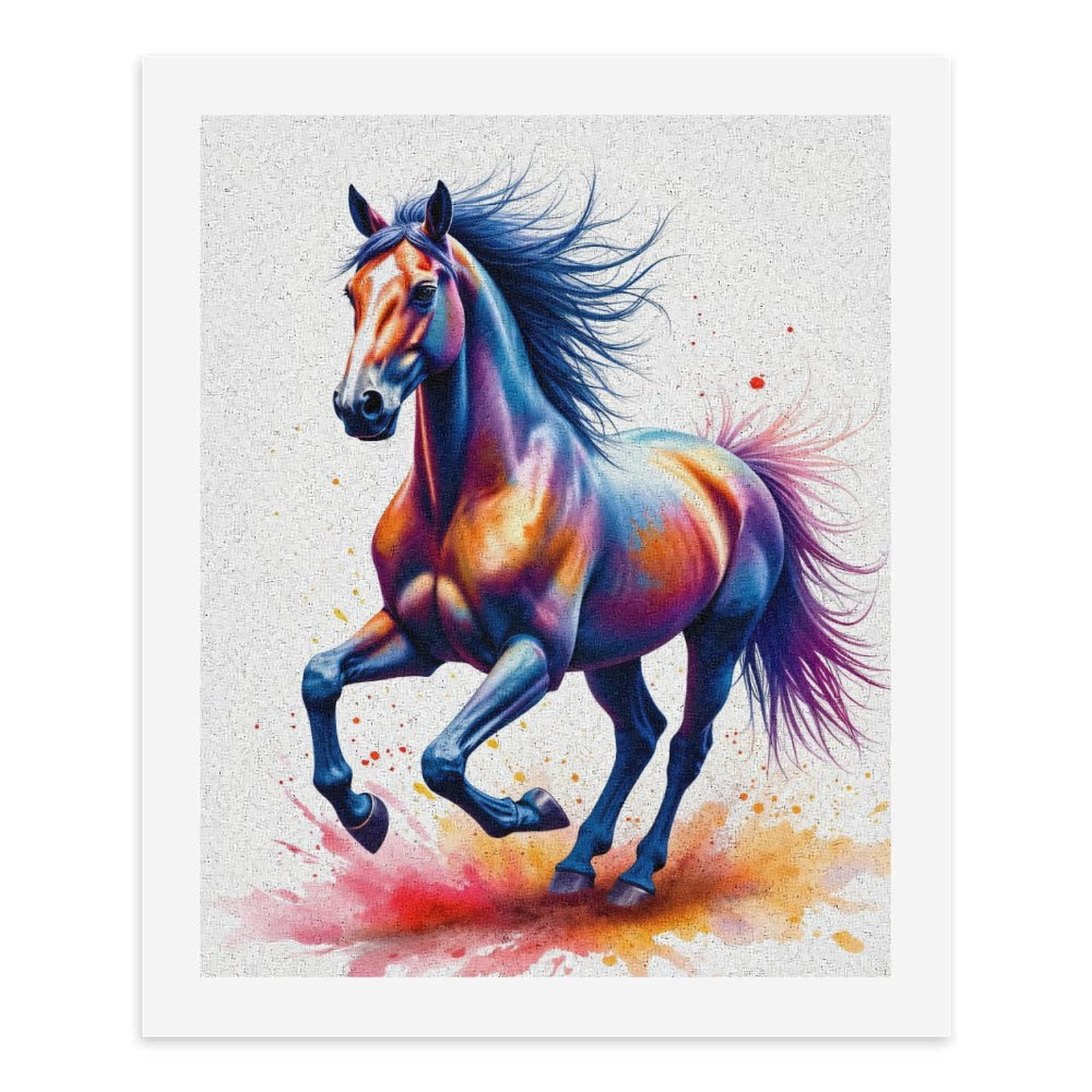 Paint By Numbers Kit for Adults Beginner - DIY Vibrant Abstract Horse Art Paint Canvas Painting Kits for Adults, Frameless Paint By Number for Adults for Home Wall Decor 16x20 Inch
