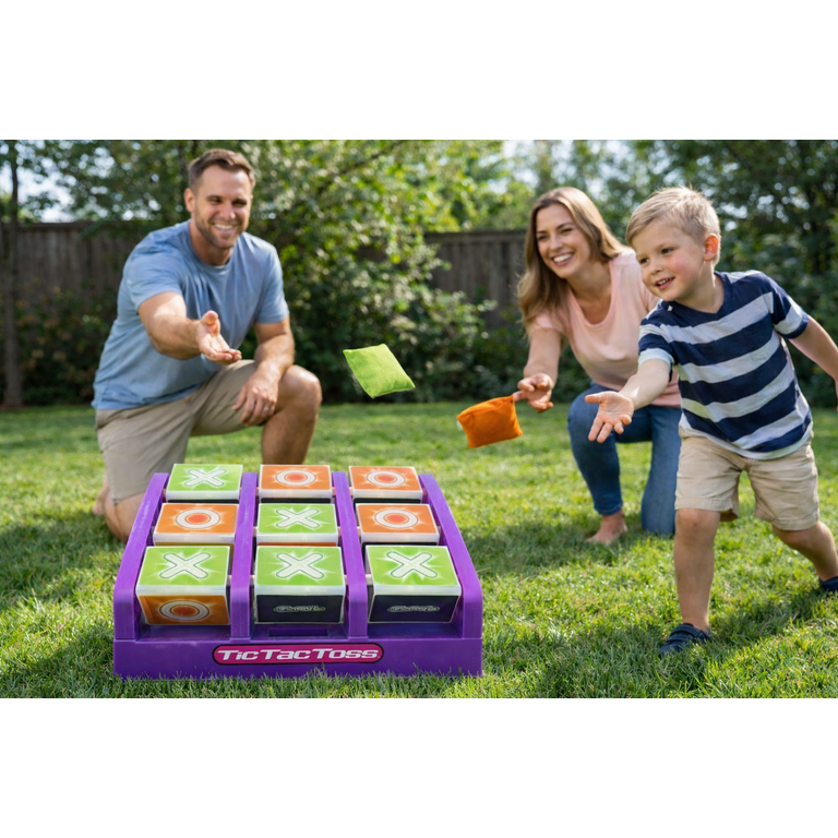 Glow Games Tic Tac Toss, Glowing Bean Bag Game photo 5