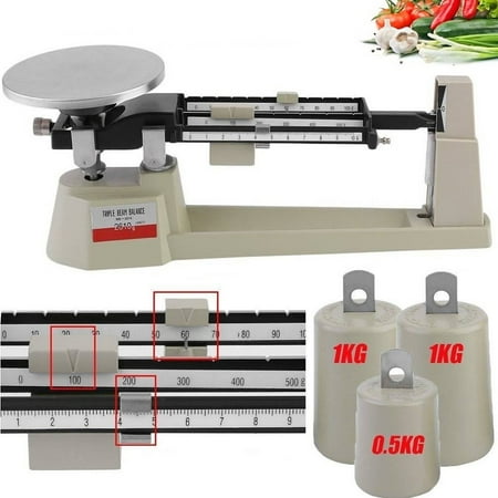 Scientific Triple Beam Balance, 2610g Capacity, 0.1g Readability