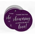 thumbnail image 2 of Inkdotpot Real Silver Foil Thank You Baby/ Bridal Shower Tags Favor Hang Paper Tags 100 Pieces, 2 of 7