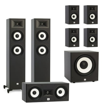 JBL Stage A180 7.1 Channel Home Theater Speaker Package with Stage A100P 10