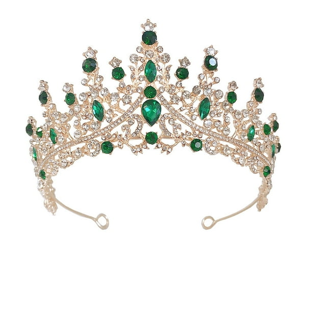 KAKOWELY Tocado de fiesta, tiara con diamantes de imitación, corona para novia, accesorio para el cabello
