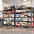 thumbnail image 6 of 78" H 5-Tier Garage Shelving Heavy Duty, 2800LBS Loads Garage Storage Shelves, Metal Shelving Units and Storage Racks, Industrial Utility Shelf,48" Wx18 Dx78 H, 6 of 6
