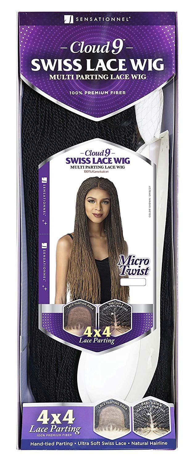 Sensationnel Synthetic Cloud 9 4x4 Part Swiss Lace Front Wig MICRO TWIST SM1B 27