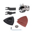 thumbnail image 4 of Angle Grinder Converter Set, Simple Installation Oscillating Tool Adapter Black Silver Stainless Steel Multifunctional  for Woodworking, 4 of 7