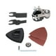 thumbnail image 4 of Juego De Convertidor De Amoladora Angular, Adaptador De Herramienta Oscilante Multifuncional De Plata Negra Para Carpintería ANGGREK Herramientas, 4 of 8