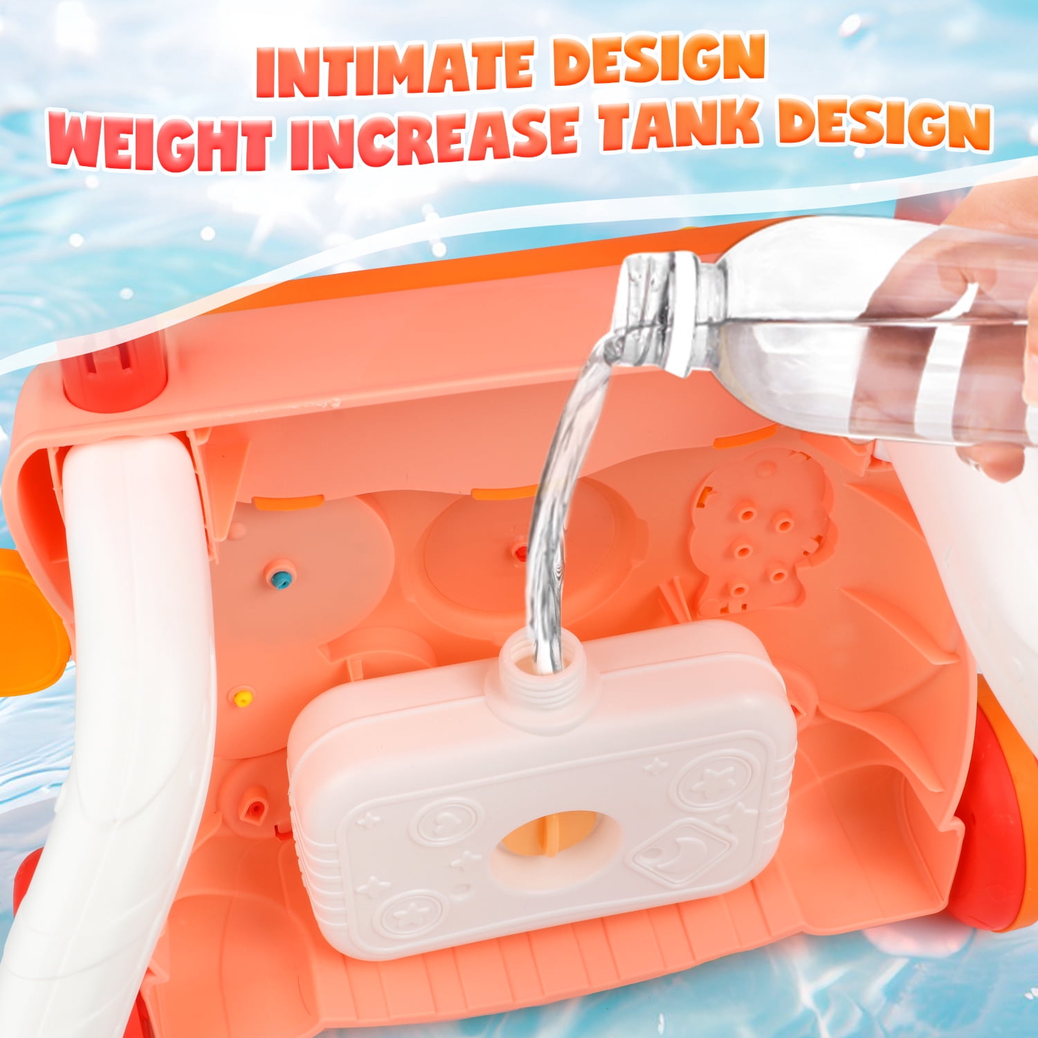 Huge Wave Baby Push Walker Toys, Sit to Stand Early Learning Walker with Activity Center, Baby Push Walker Toy Gift for 6-12 12-18 Months, Red