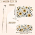 thumbnail image 4 of FORMRS Women Crossbody Purse with Chain Strap Vegan Leather Shoulder Handbag, Sunflower Pattern, 4 of 7