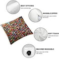thumbnail image 6 of World Flags of The Countries of The World, Cute International Throw Pillowcase, White, 6 of 7