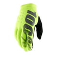 thumbnail image 3 of 100% Brisker Men's Full Finger Gloves: Fluo Orange/Black LG, 3 of 3