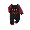 thumbnail image 2 of Odeerbi Christmas Pajamas for Family Holiday Long Sleeve Family Christmas Pajamas Matching Sets Infant Plaid Printed Tops Pants Set Two-Piece Sleepwear Xmas PJs Set Multicolor, 2 of 3