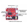 thumbnail image 2 of 20 Piezas Placa Receptora de Audio Bluetooth Placa Decodificadora Sin Pérdidas MP3 Módulo de Música Estéreo Inalámbrico 3.7-5V XY-BT-Mini, 2 of 5