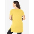 thumbnail image 2 of Roaman's Women's Plus Size Cotton Short Sleeve V-Neck Ultimate Tunic, 2 of 5